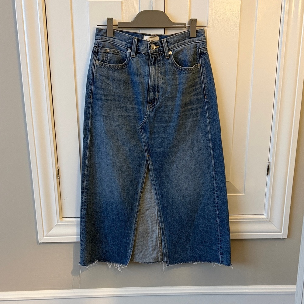 Denim Midi Skirt